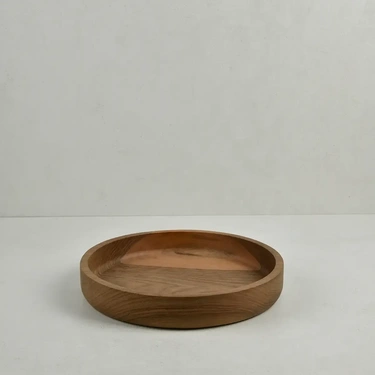  Qua Home Jace Ceviz Ahşap Salata Kasesi 30x30x5 cm