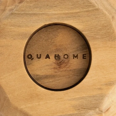  Qua Home Vera Ceviz Ahşap Kase 26x26x1.2 cm