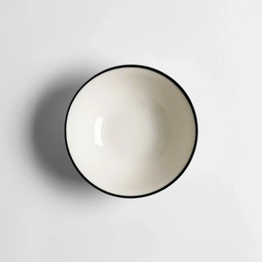  Qua Home Aspen Siyah Çizgili Kase 16 cm