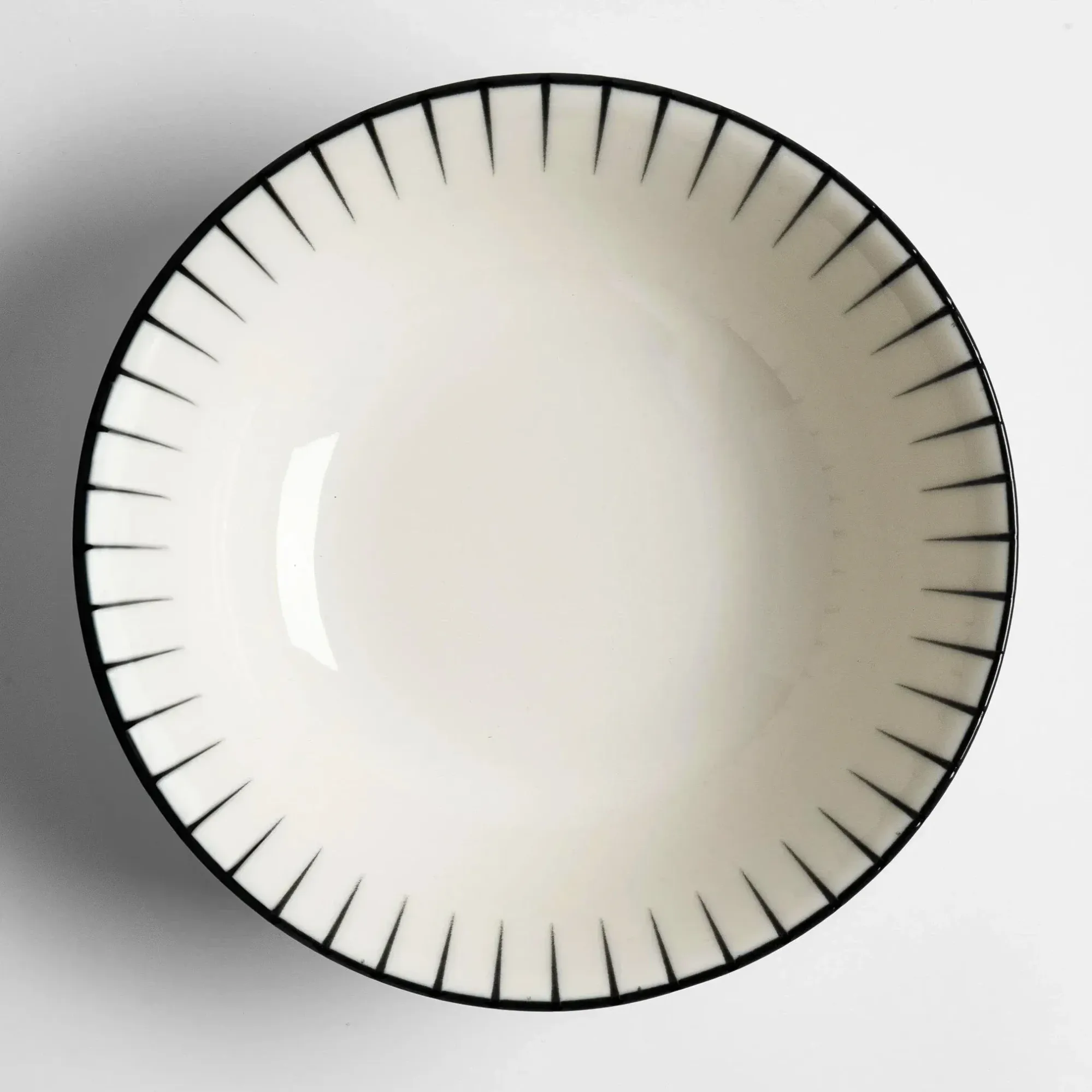  Qua Home Aspen Siyah Çizgili Salata Kasesi 25 cm