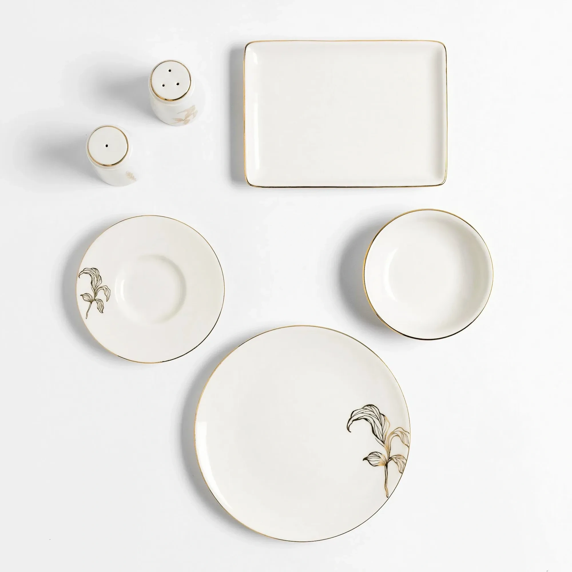 Qua Home Lyra Gold Servis Kasesi 11 cm