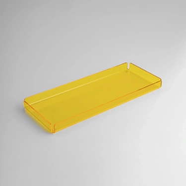  Qua Home Esbo Pleksi Tepsi Sarı 40x17 cm