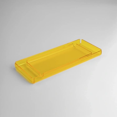  Qua Home Esbo Pleksi Tepsi Sarı 40x17 cm