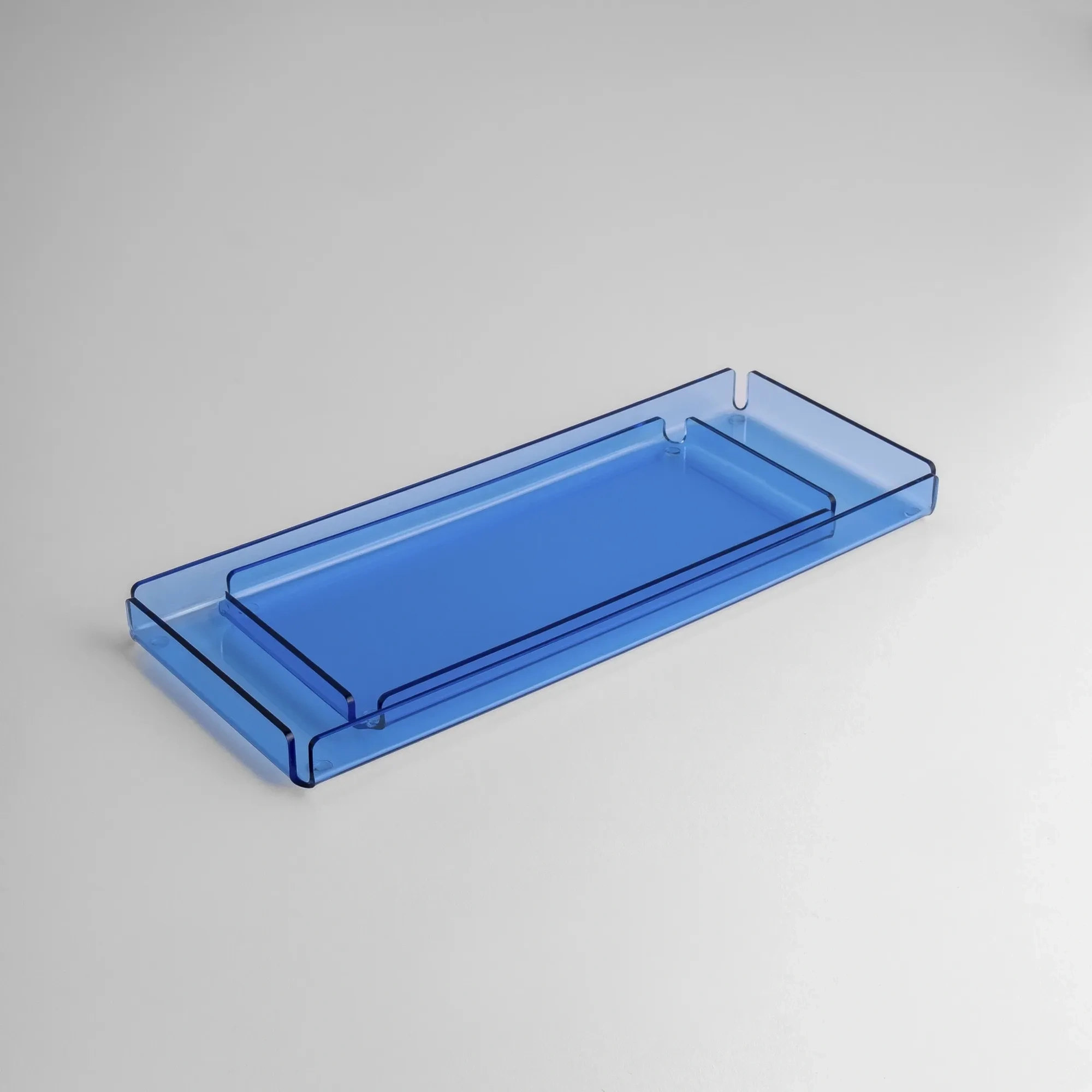 Qua Home Esbo Pleksi Tepsi Mavi 40x17 cm