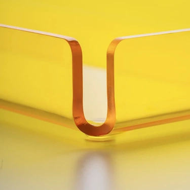  Qua Home Esbo Pleksi Tepsi Sarı 30x14 cm