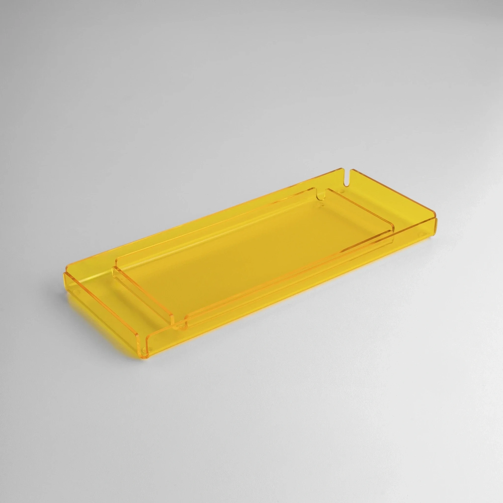 Qua Home Esbo Pleksi Tepsi Sarı 30x14 cm