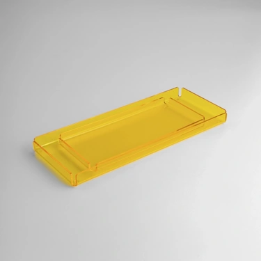  Qua Home Esbo Pleksi Tepsi Sarı 30x14 cm