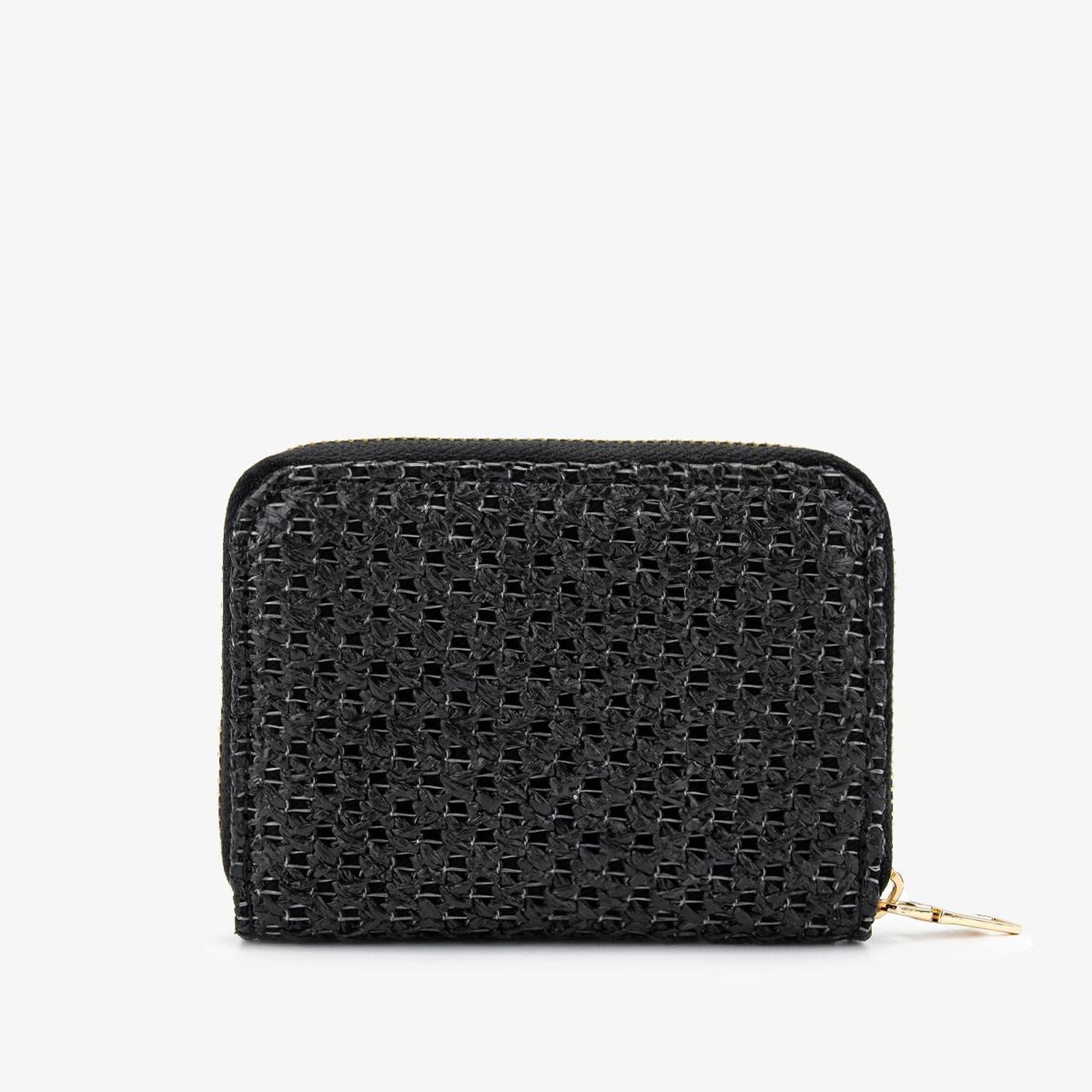 Valmenti Kadın Deri Hasır Siyah Cüzdan