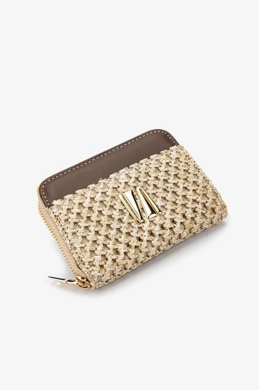  Valmenti Kadın Deri Hasır Kahverengi Cüzdan