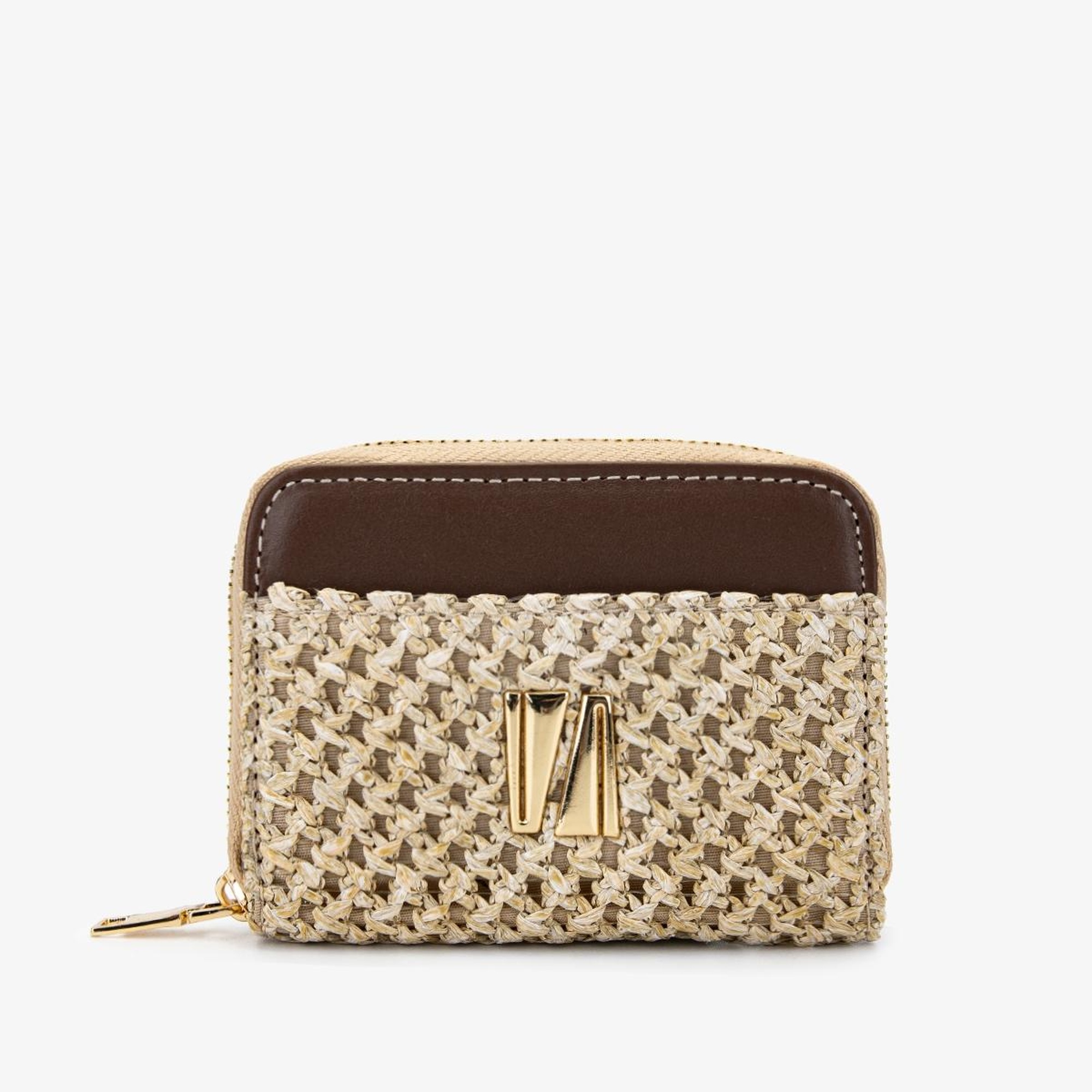 Valmenti Kadın Deri Hasır Kahverengi Cüzdan