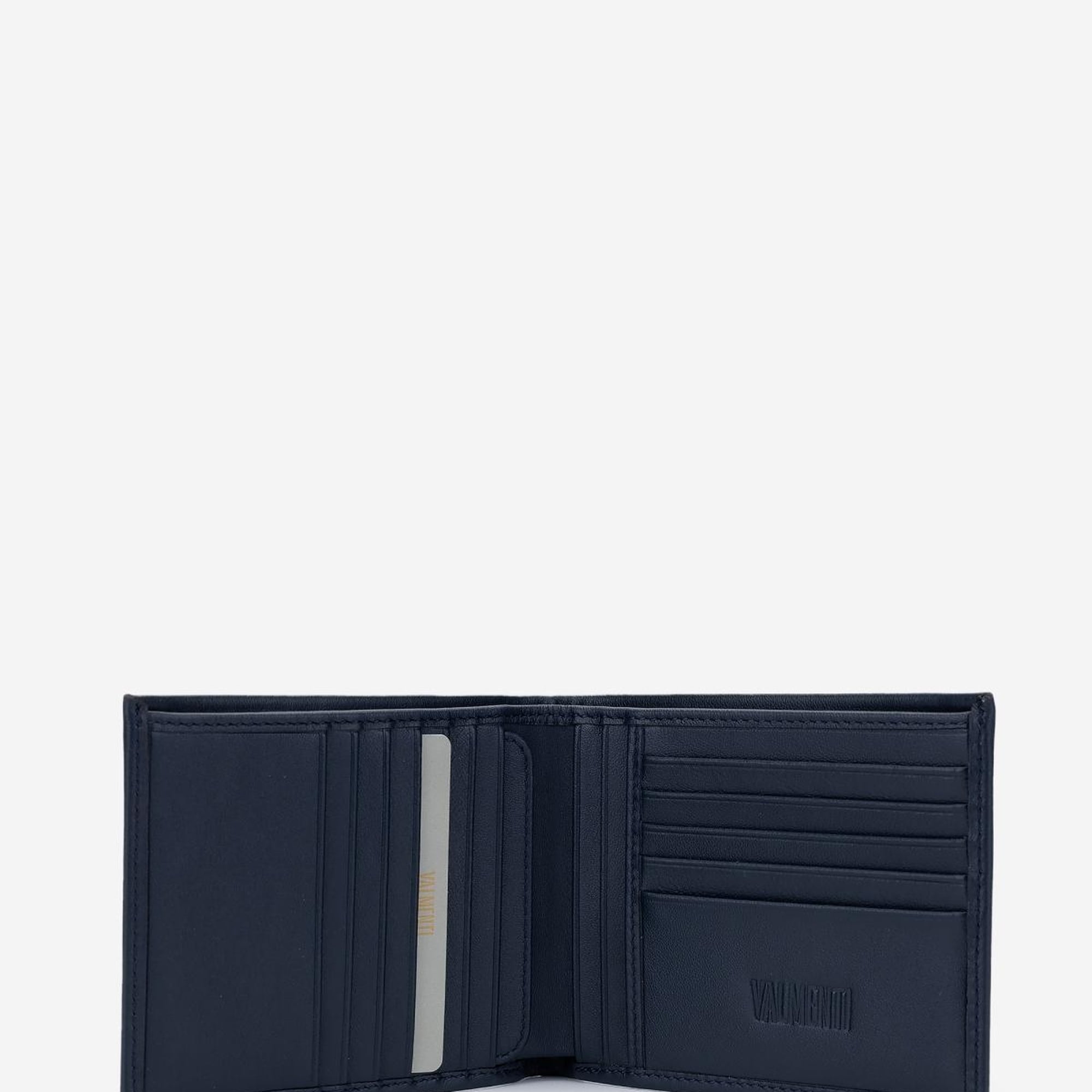 Valmenti Erkek Hakiki Deri Lacivert Cüzdan