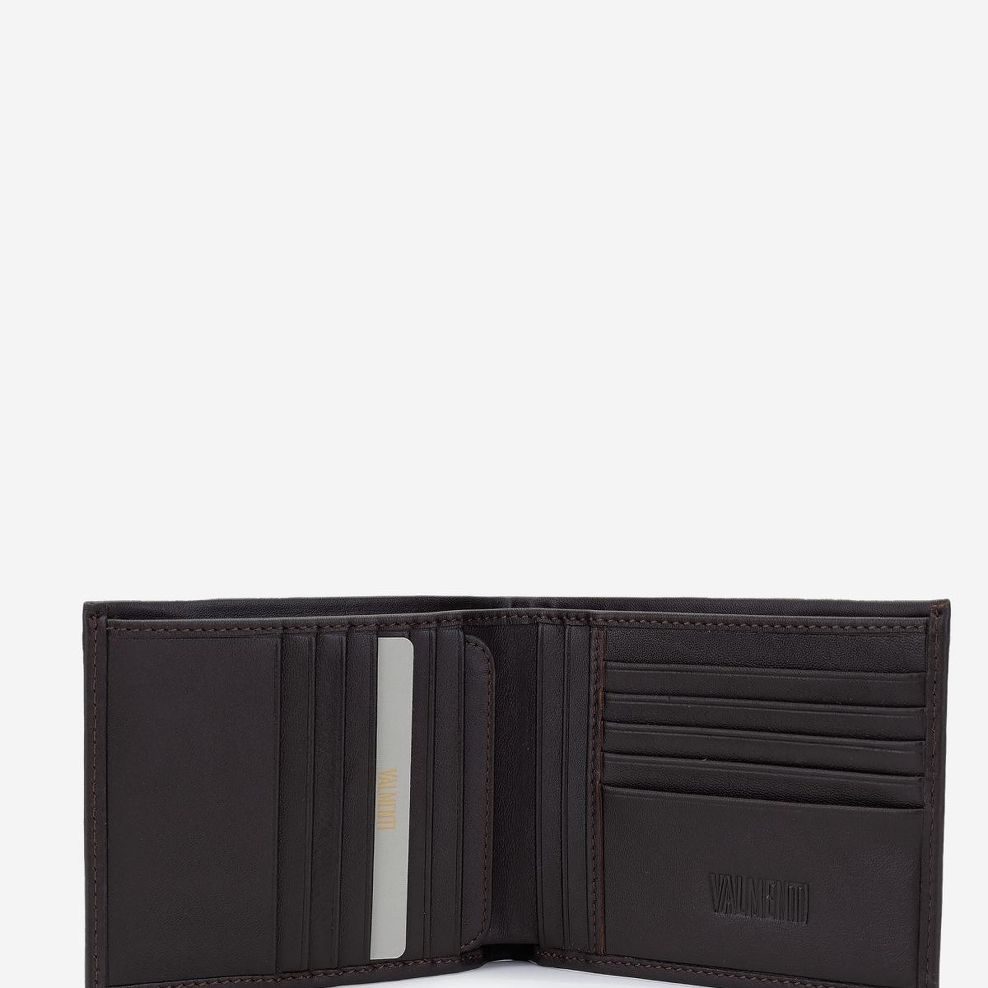 Valmenti Erkek Hakiki Deri Kahverengi Cüzdan