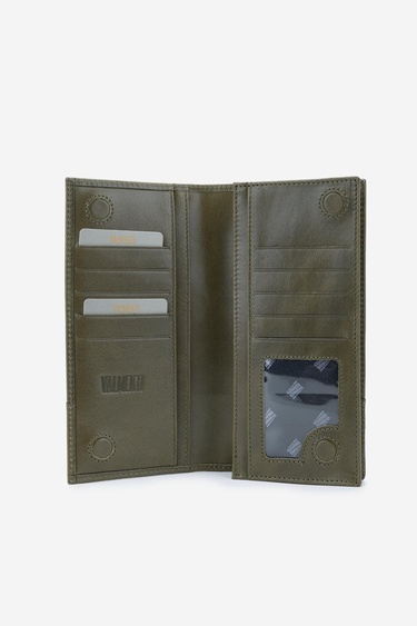  Valmenti Erkek Hakiki Deri Yeşil Cüzdan