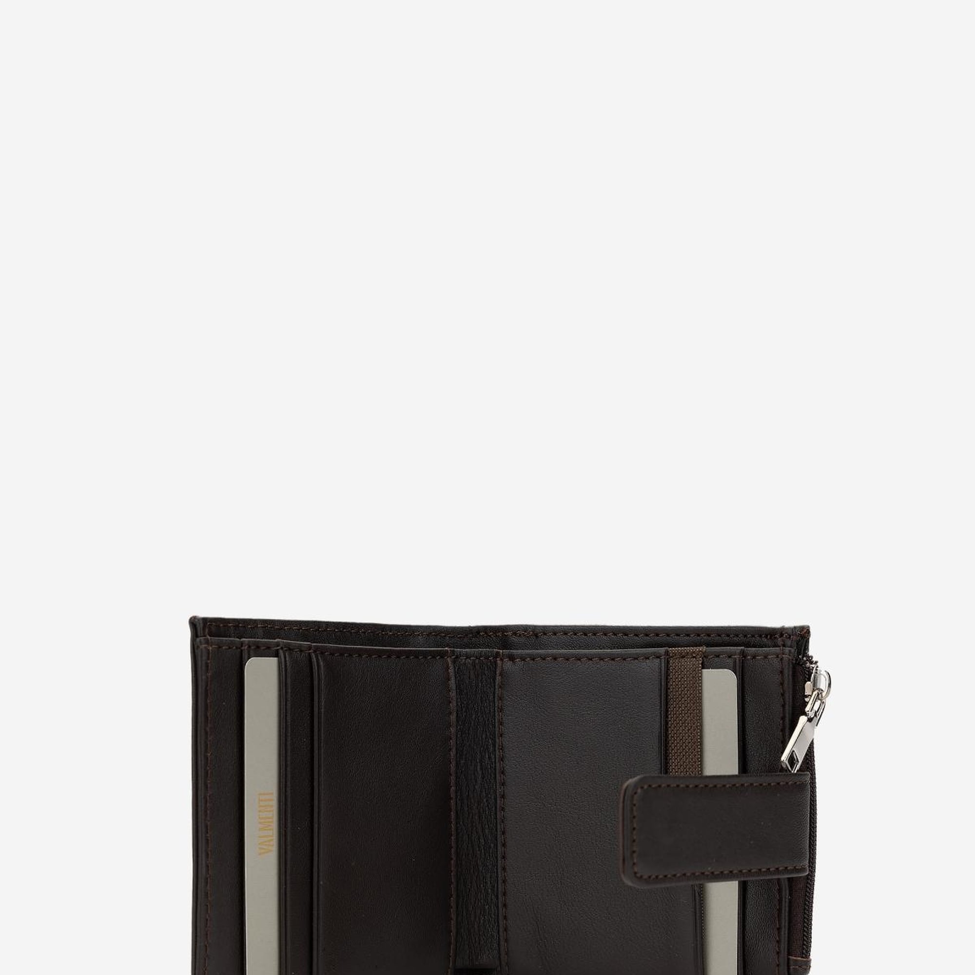 Valmenti Erkek Hakiki Deri Kahverengi Cüzdan