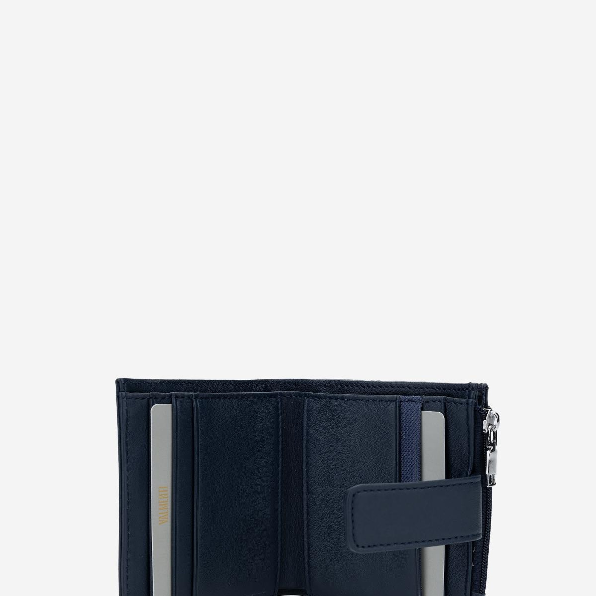 Valmenti Erkek Hakiki Deri Lacivert Cüzdan