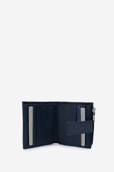  Valmenti Erkek Hakiki Deri Lacivert Cüzdan