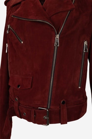  Valmenti Kadın Hakiki Deri Bordo Deri Mont