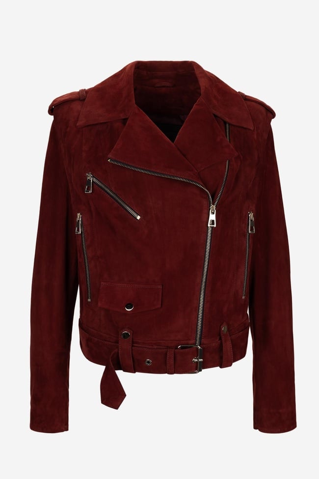  Valmenti Kadın Hakiki Deri Bordo Deri Mont