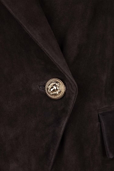  Valmenti Kadın Hakiki Deri Kahverengi Süet Deri Mont