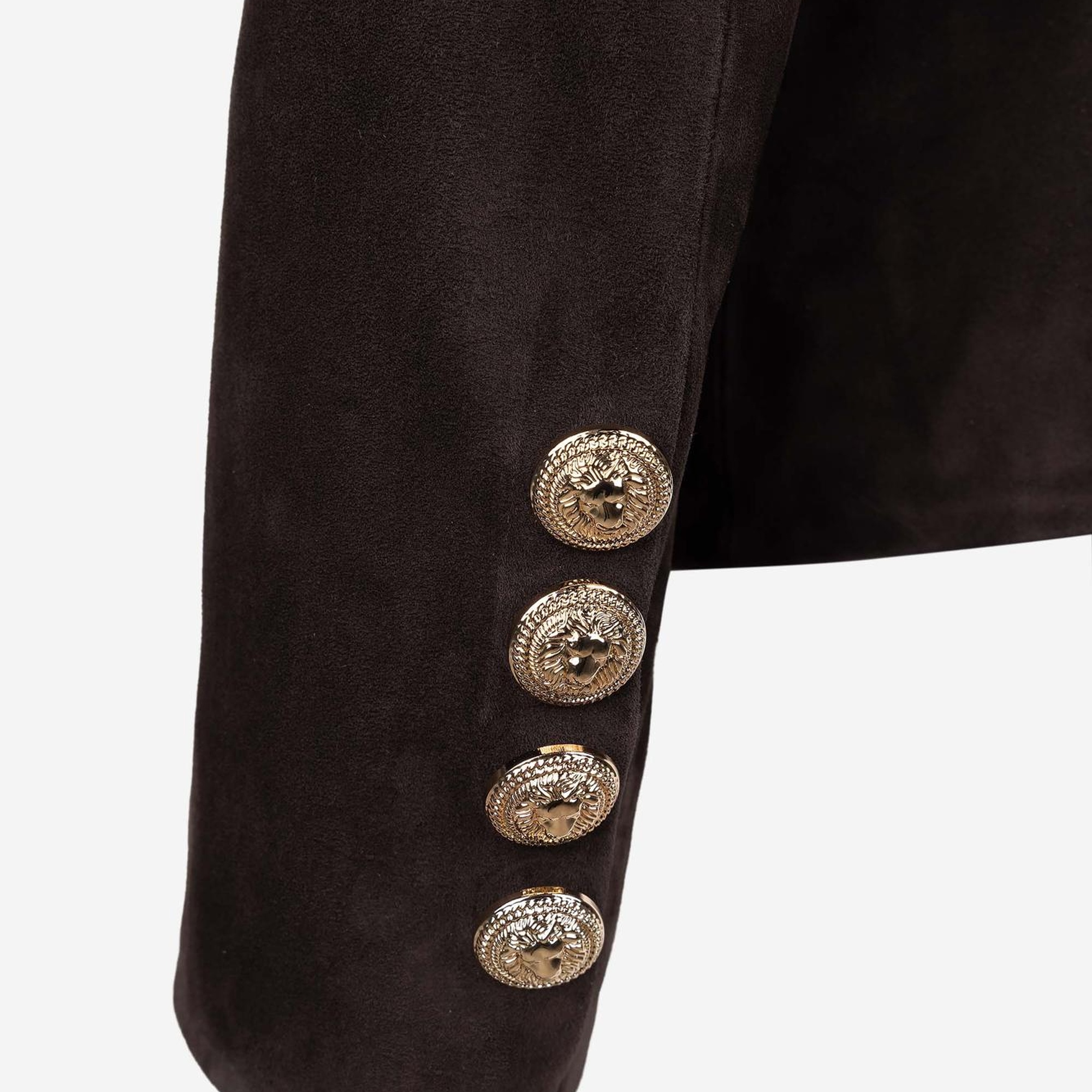 Valmenti Kadın Hakiki Deri Kahverengi Süet Deri Mont