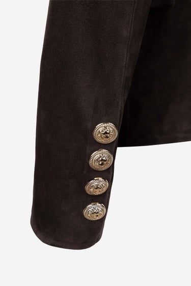  Valmenti Kadın Hakiki Deri Kahverengi Süet Deri Mont