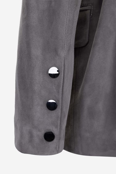  Valmenti Kadın Gri Hakiki Deri Deri Mont