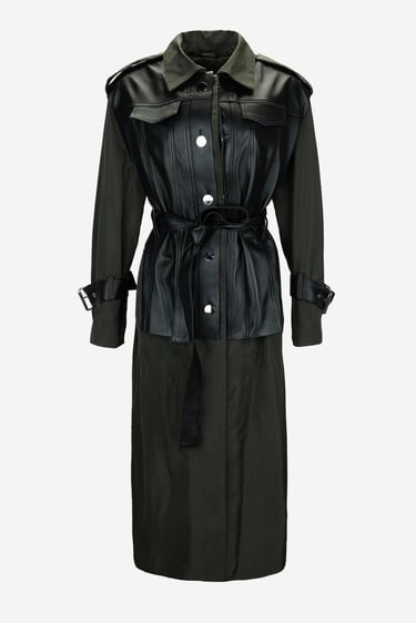  Valmenti Kadın Hakiki Deri Haki Süet Deri Mont