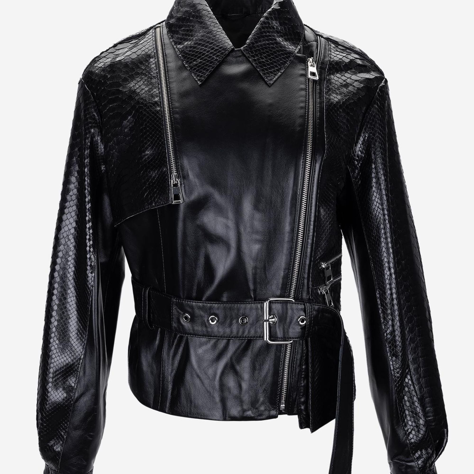 Valmenti Kadın Hakiki Deri Siyah Deri Mont