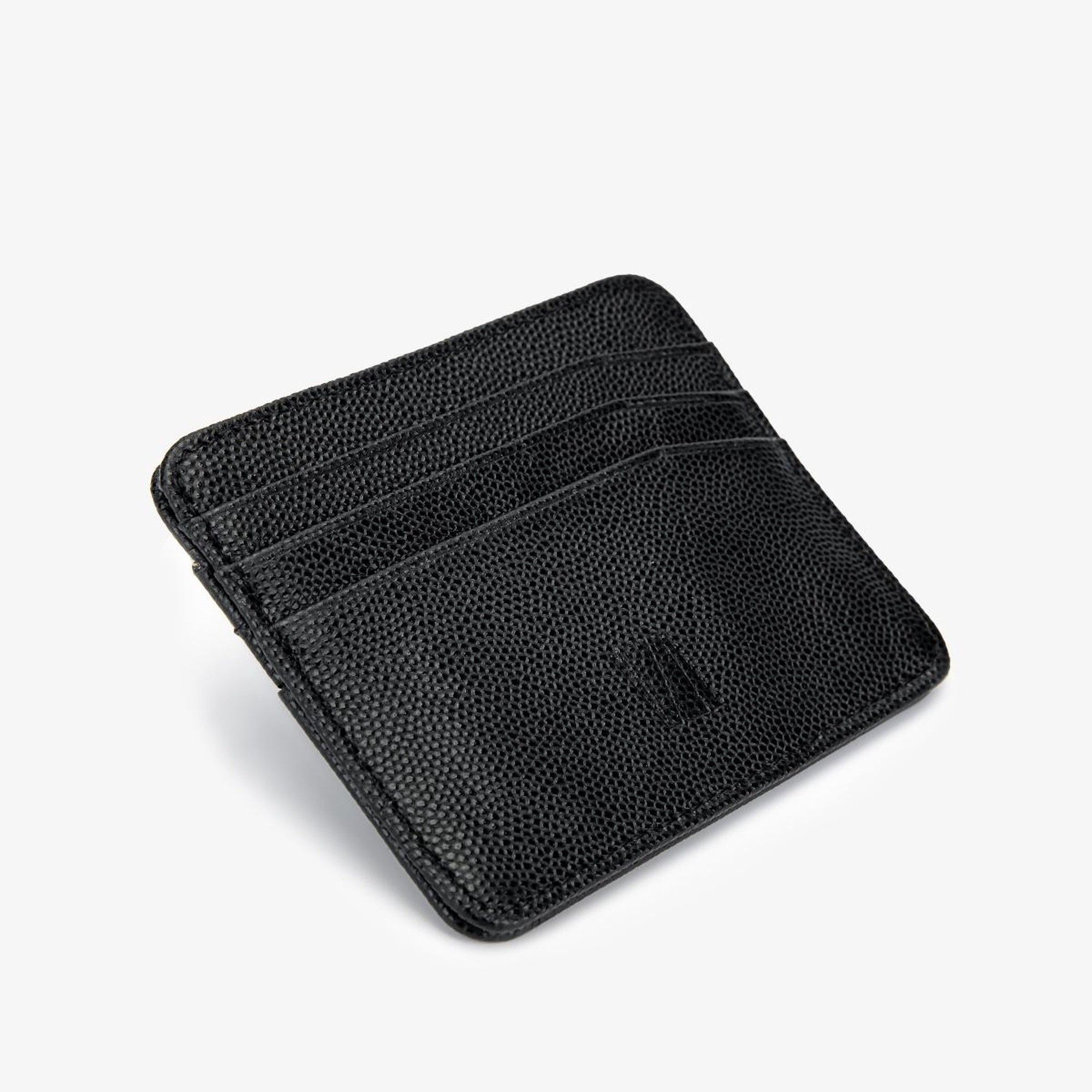 Valmenti Erkek Hakiki Deri Siyah Havyar Kartlık