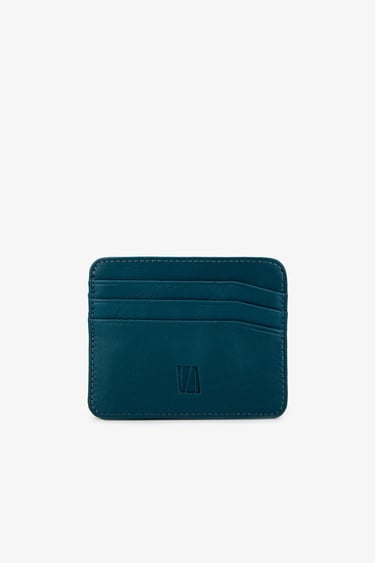  Valmenti Erkek Hakiki Deri Petrol Kartlık