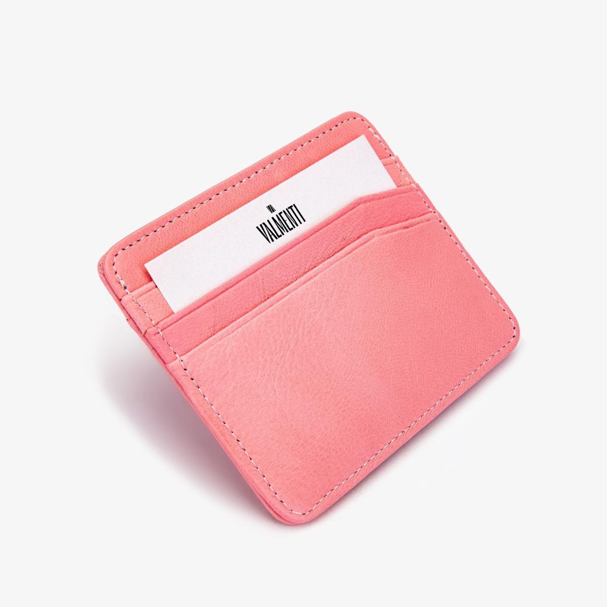 Valmenti Erkek Hakiki Deri Pembe Kartlık