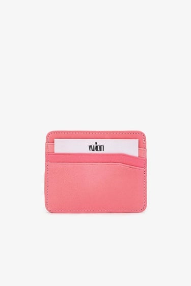  Valmenti Erkek Hakiki Deri Pembe Kartlık