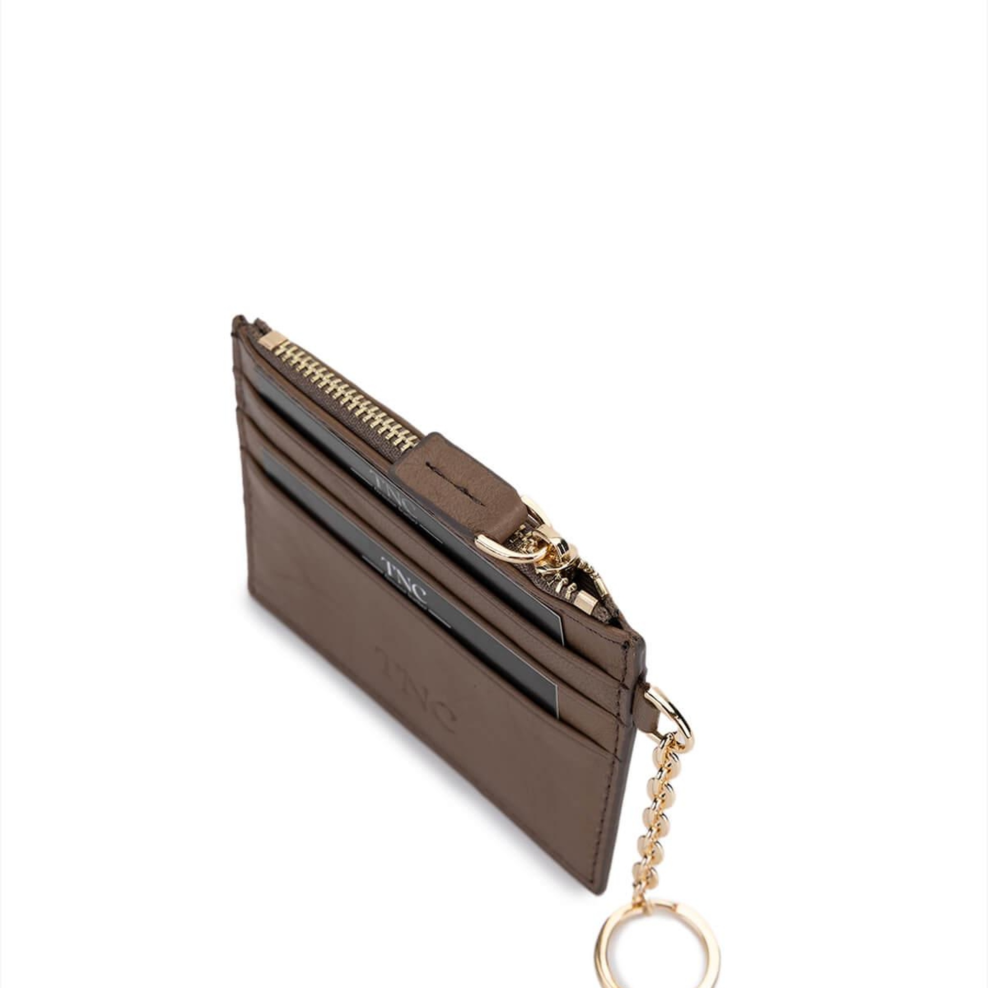 Tamer Tanca Unisex Hakiki Deri Bej Kartlık