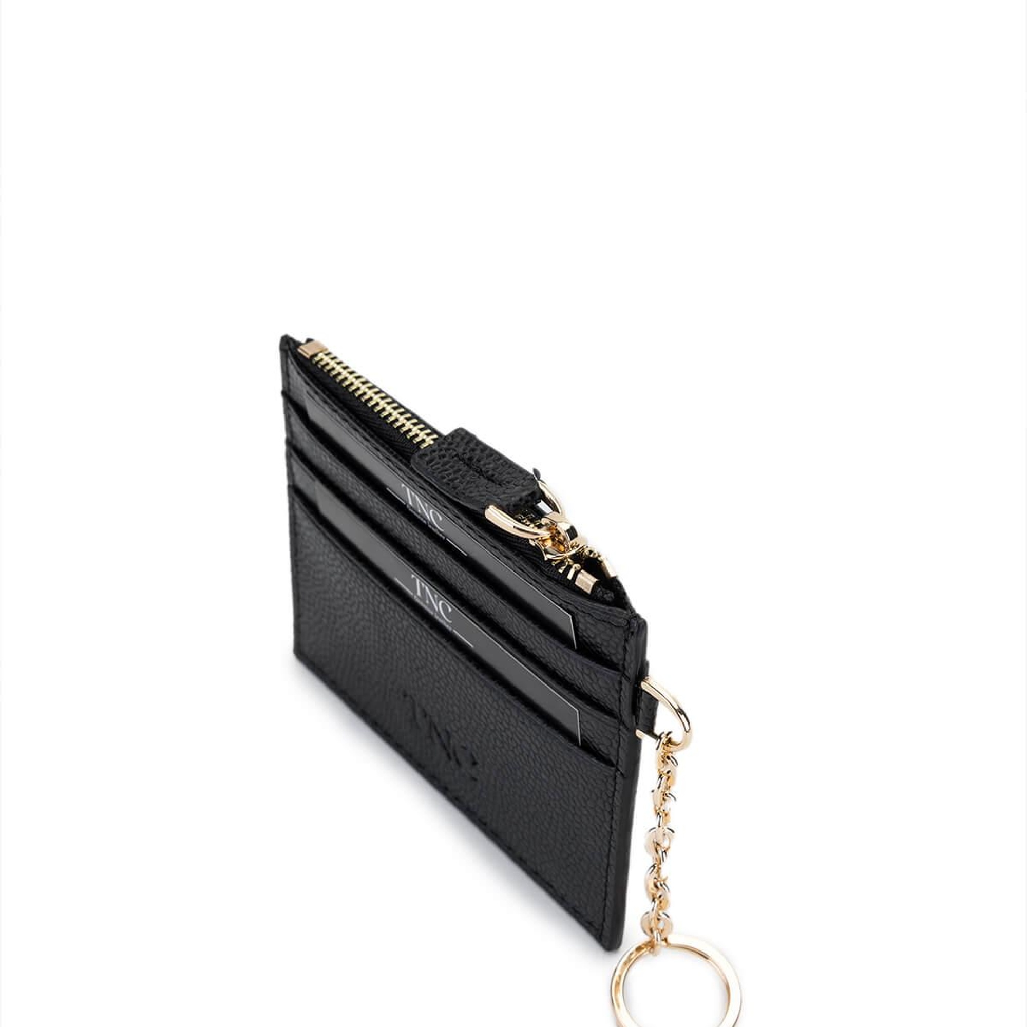 Tamer Tanca Unisex Hakiki Deri Siyah Havyar Kartlık