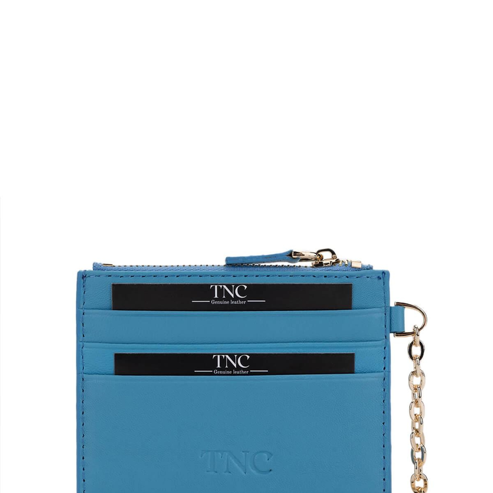 Tamer Tanca Unisex Hakiki Deri Mavi Kartlık