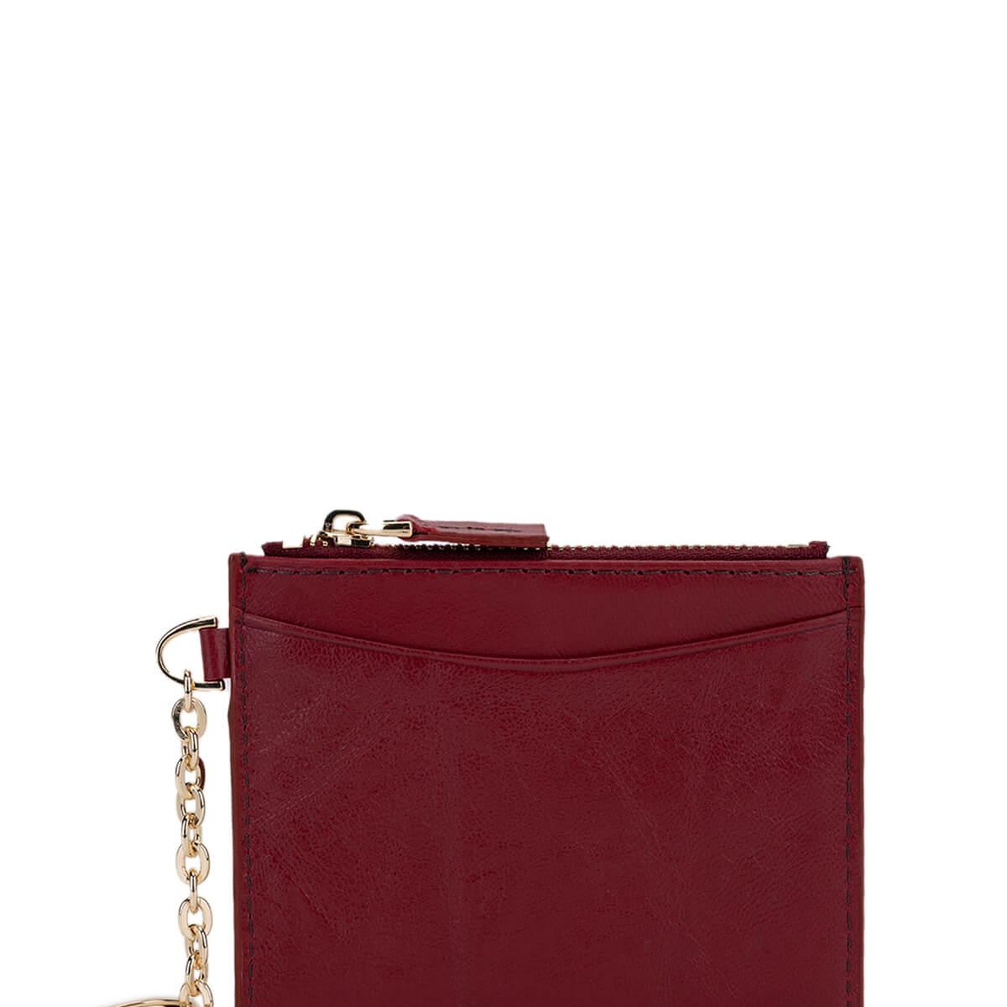 Tamer Tanca Unisex Hakiki Deri Bordo Kartlık