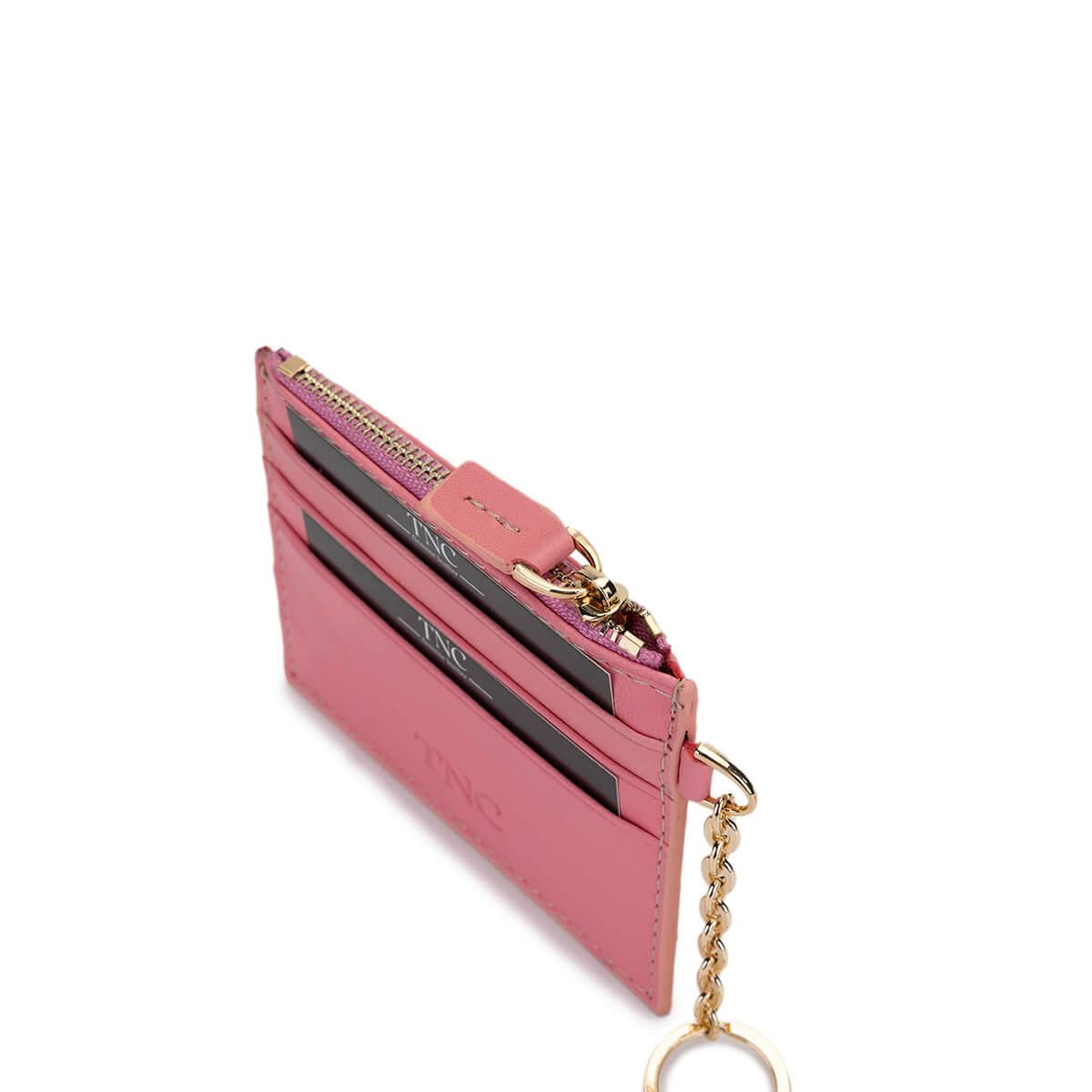 Tamer Tanca Unisex Hakiki Deri Pembe Kartlık