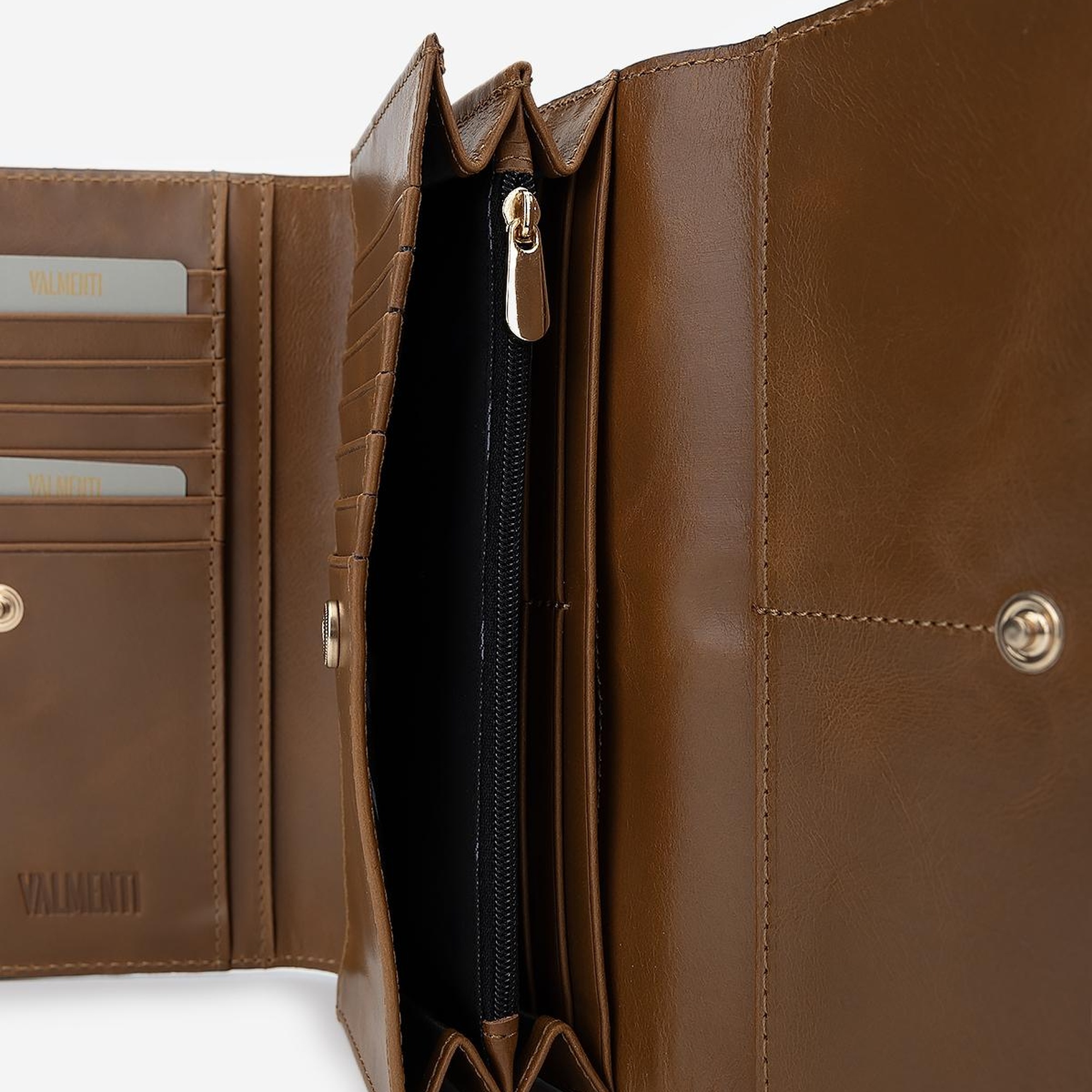 Valmenti Unisex Lacivert Hakiki Deri Cüzdan