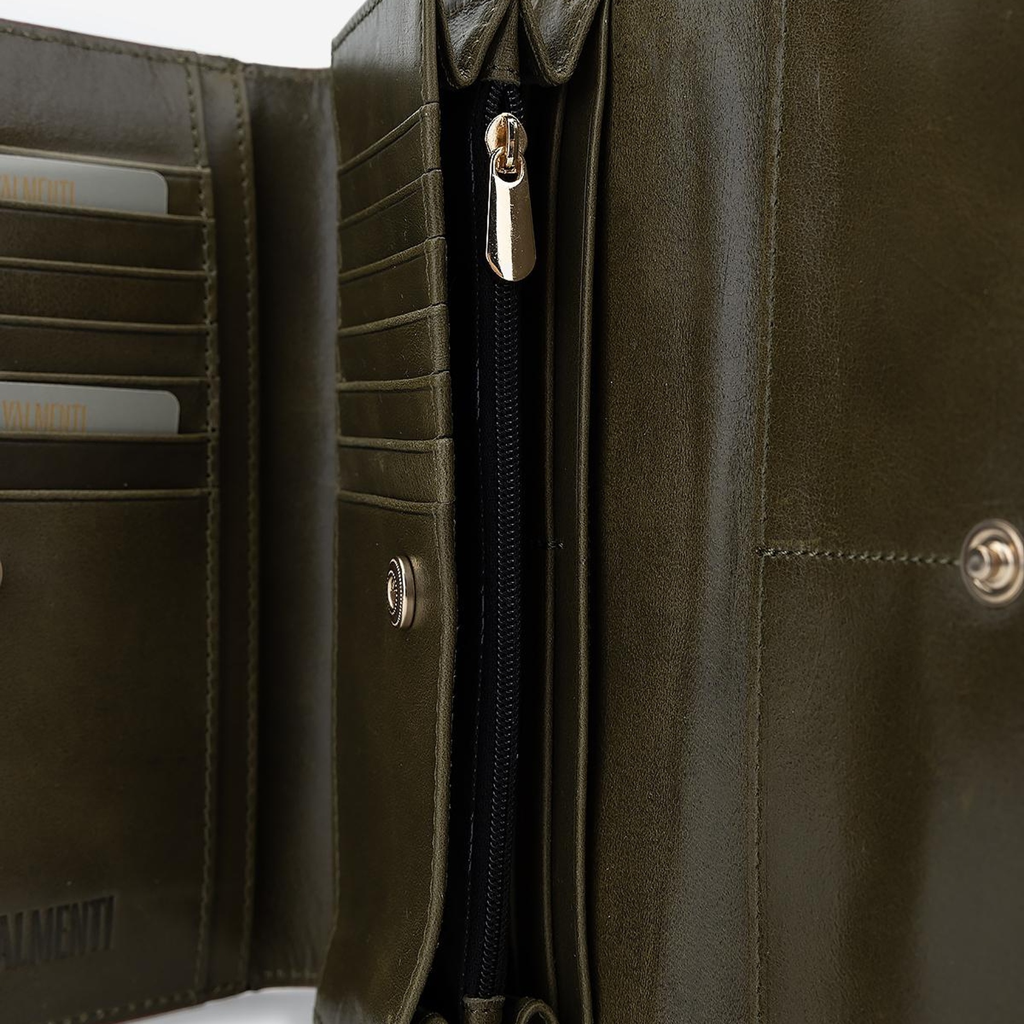 Valmenti Unisex Bordo Hakiki Deri Cüzdan