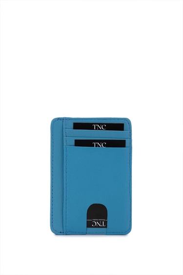  Tamer Tanca Unisex Hakiki Deri Mavi Kartlık