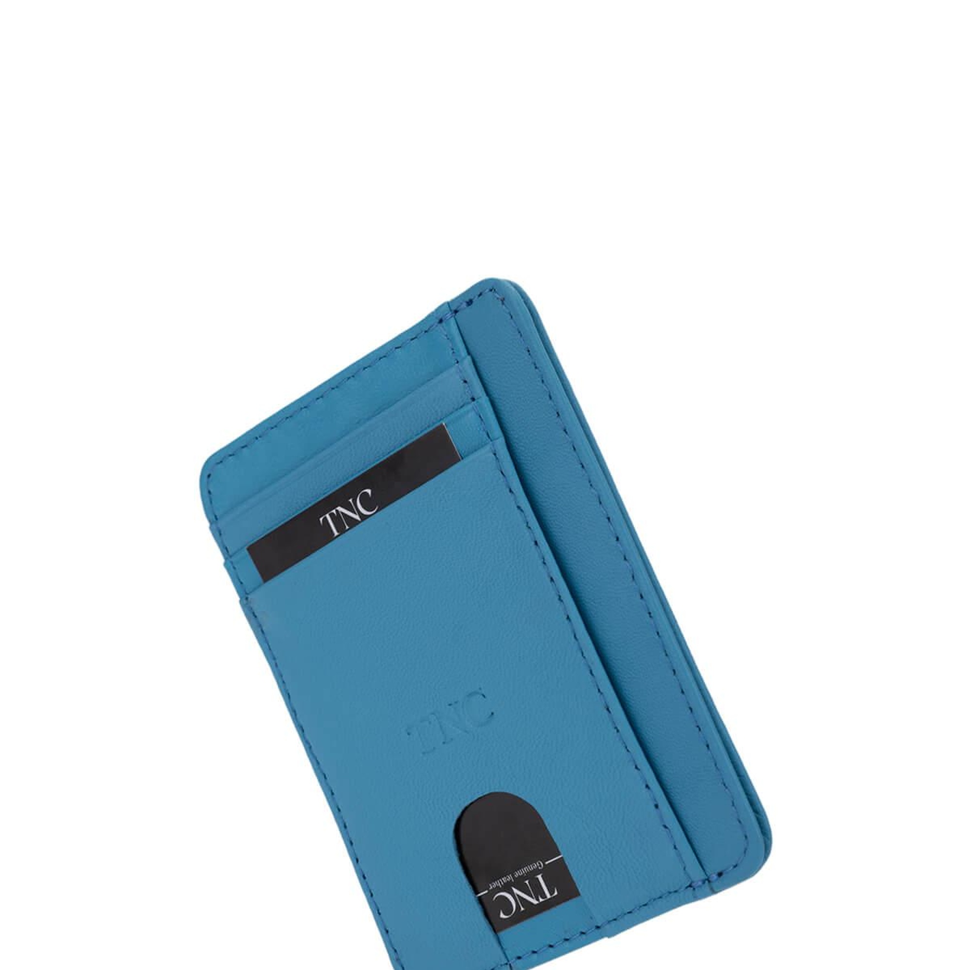 Tamer Tanca Unisex Hakiki Deri Mavi Kartlık