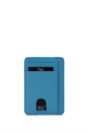  Tamer Tanca Unisex Hakiki Deri Mavi Kartlık