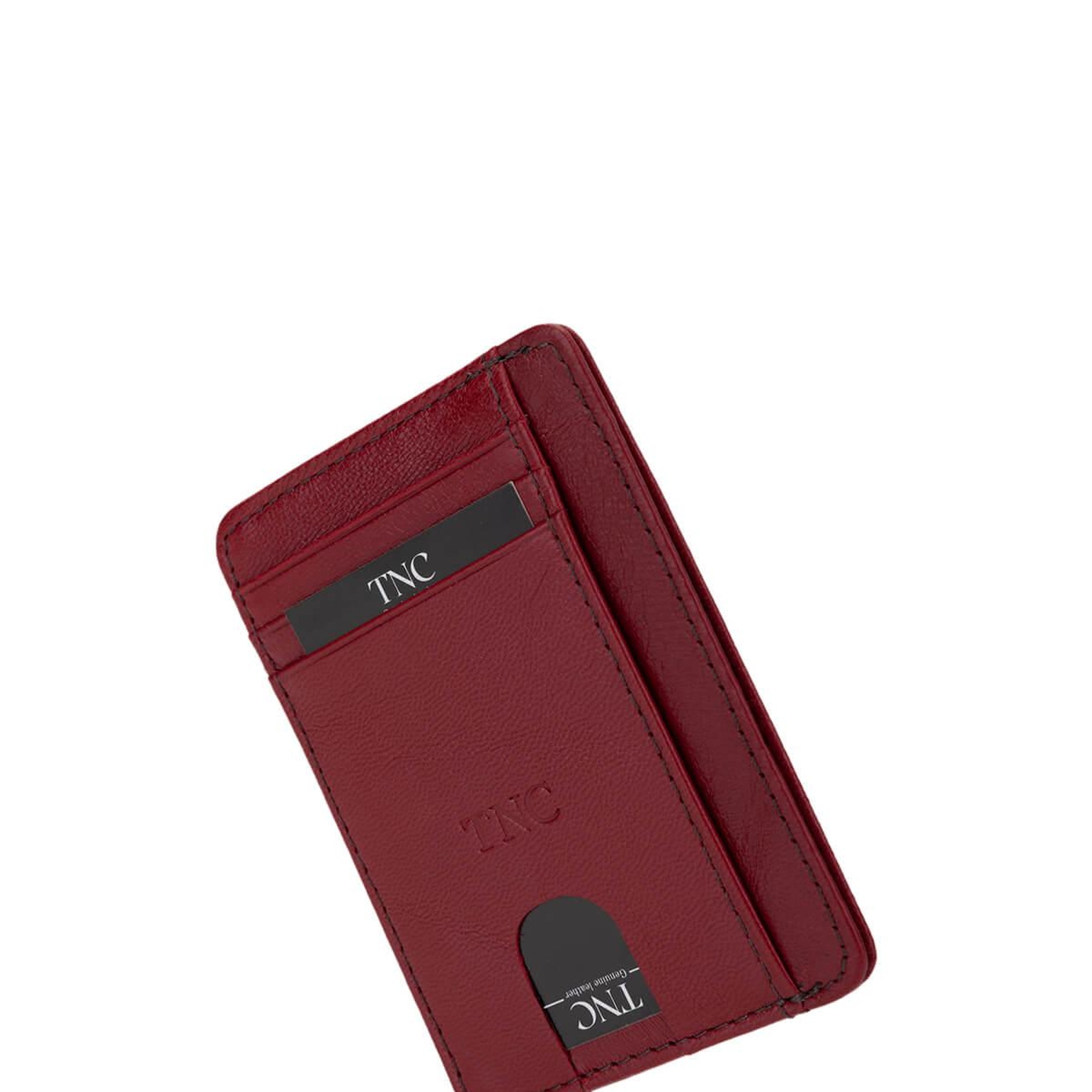 Tamer Tanca Unisex Hakiki Deri Bordo Kartlık