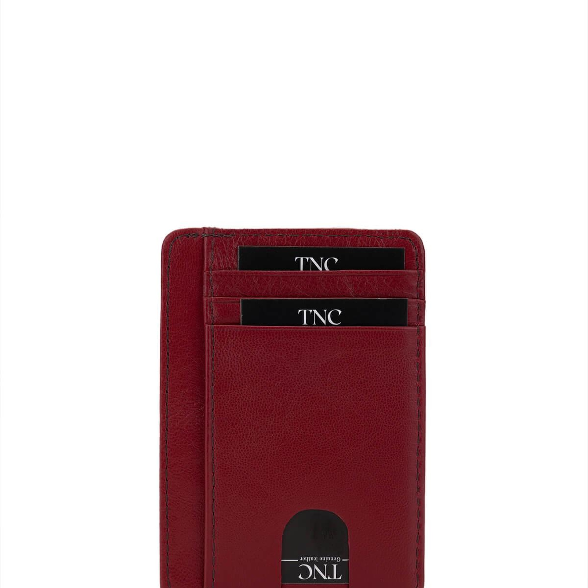 Tamer Tanca Unisex Hakiki Deri Bordo Kartlık