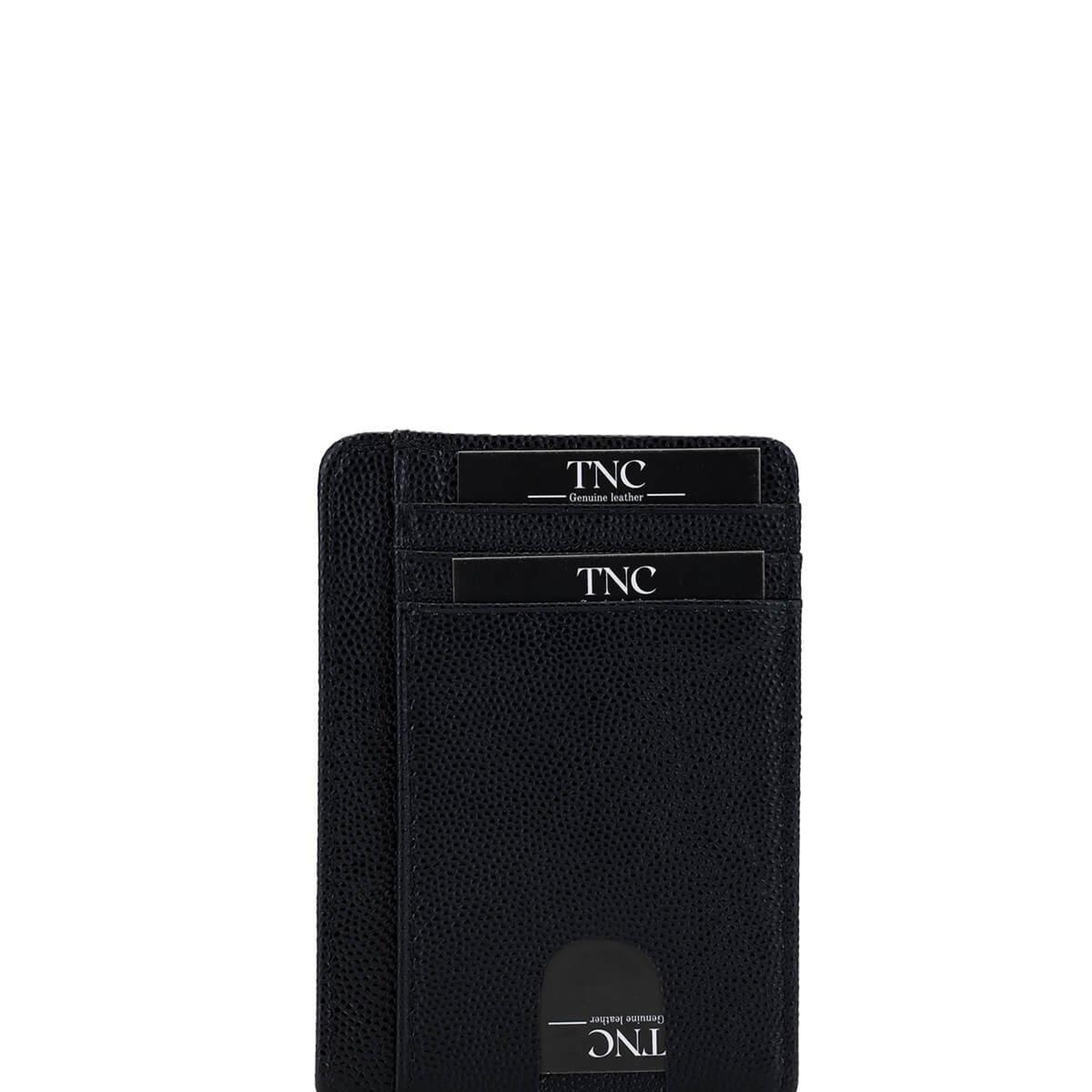 Tamer Tanca Unisex Hakiki Deri Siyah Havyar Kartlık