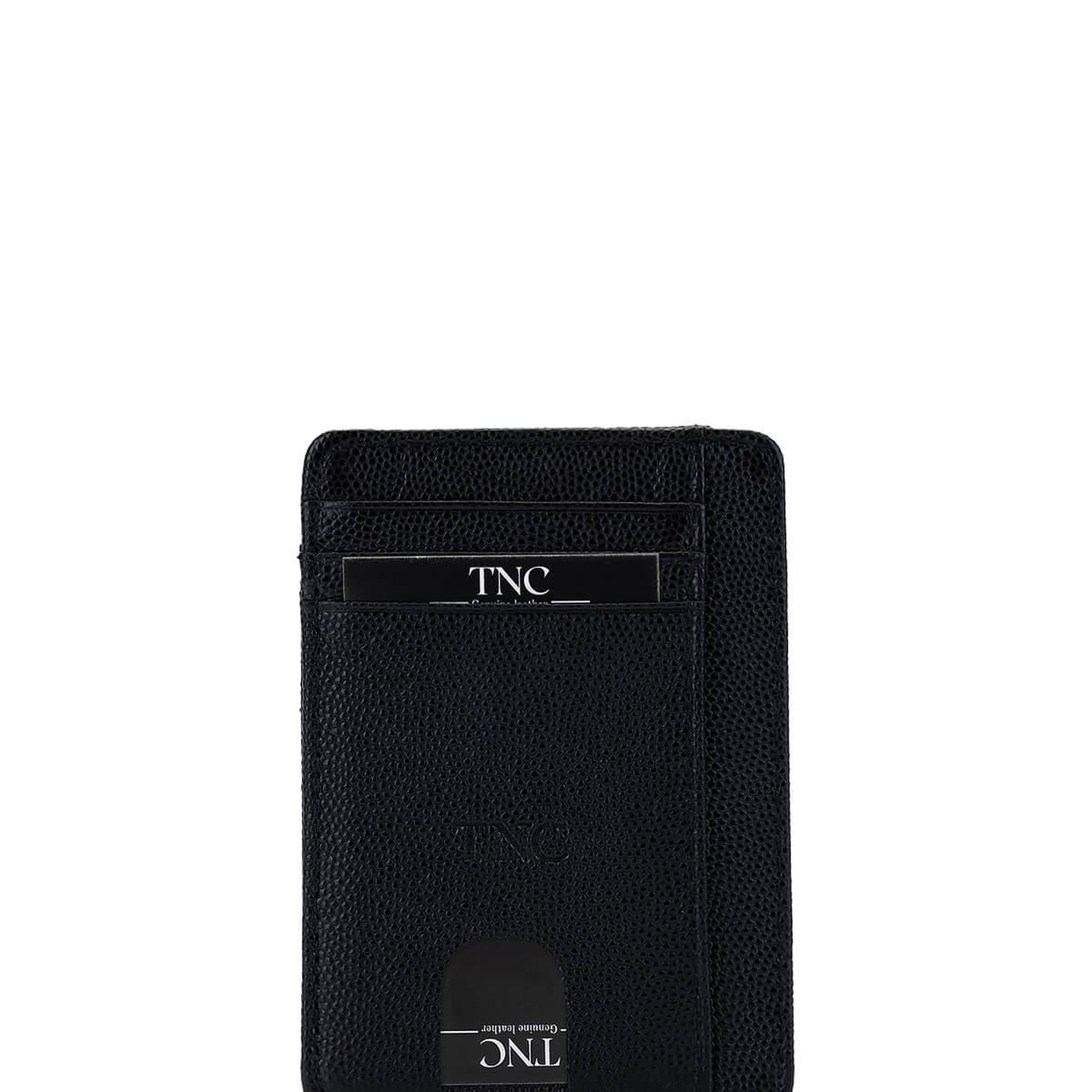 Tamer Tanca Unisex Hakiki Deri Siyah Havyar Kartlık