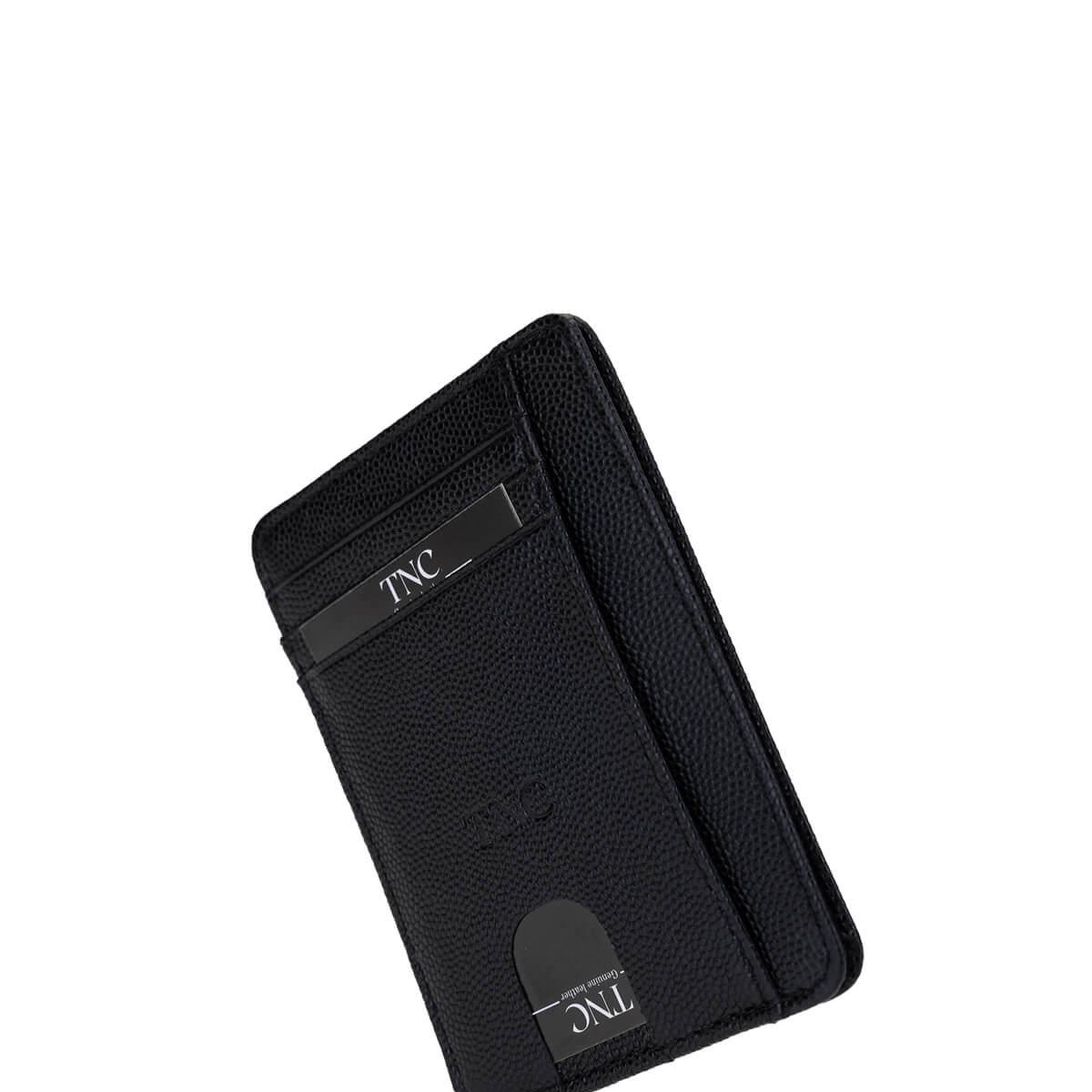 Tamer Tanca Unisex Hakiki Deri Siyah Havyar Kartlık