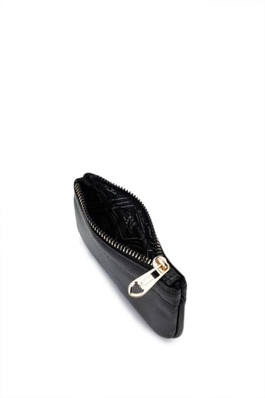  Tamer Tanca Unisex Hakiki Deri Siyah Havyar Kartlık