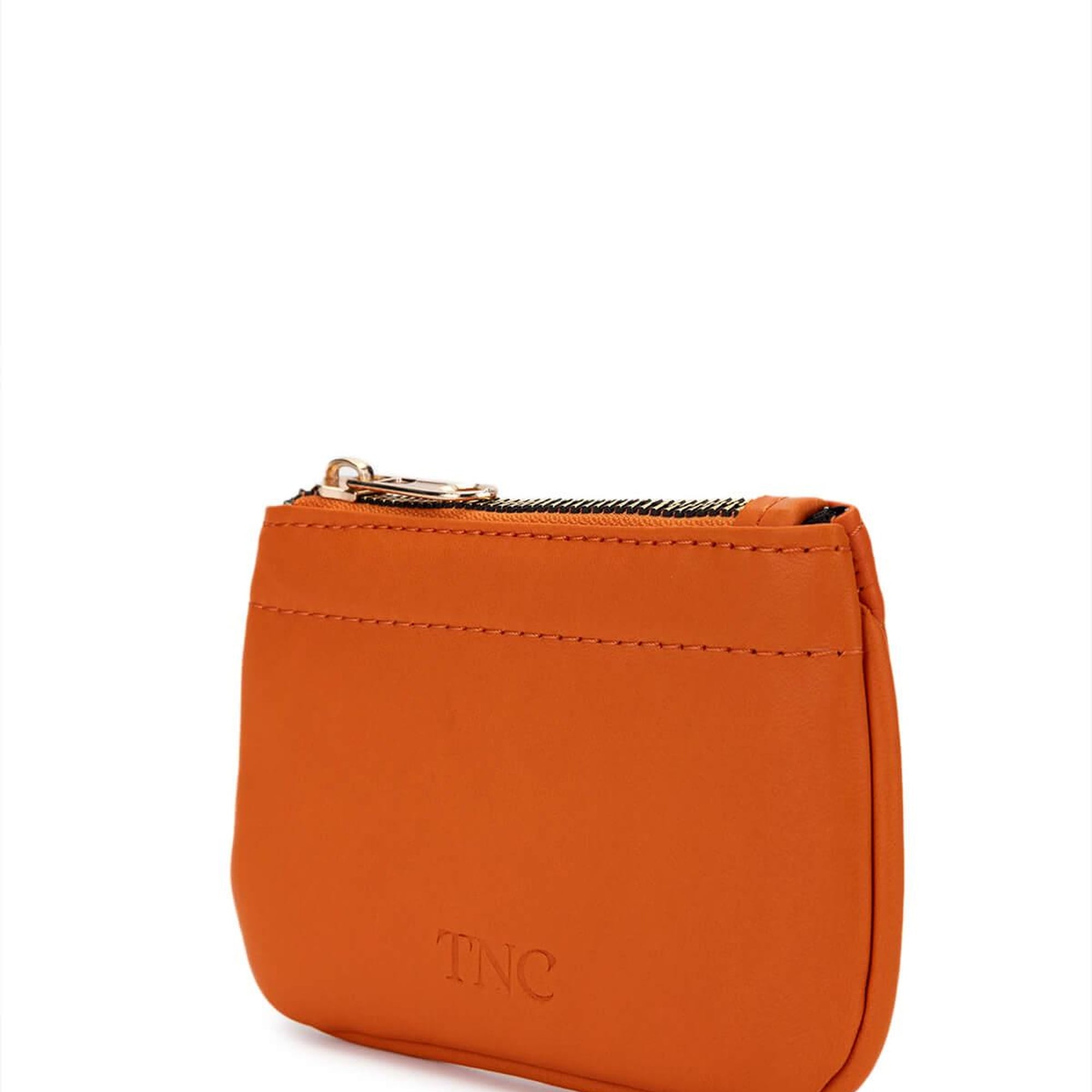 Tamer Tanca Unisex Hakiki Deri Turuncu Kartlık