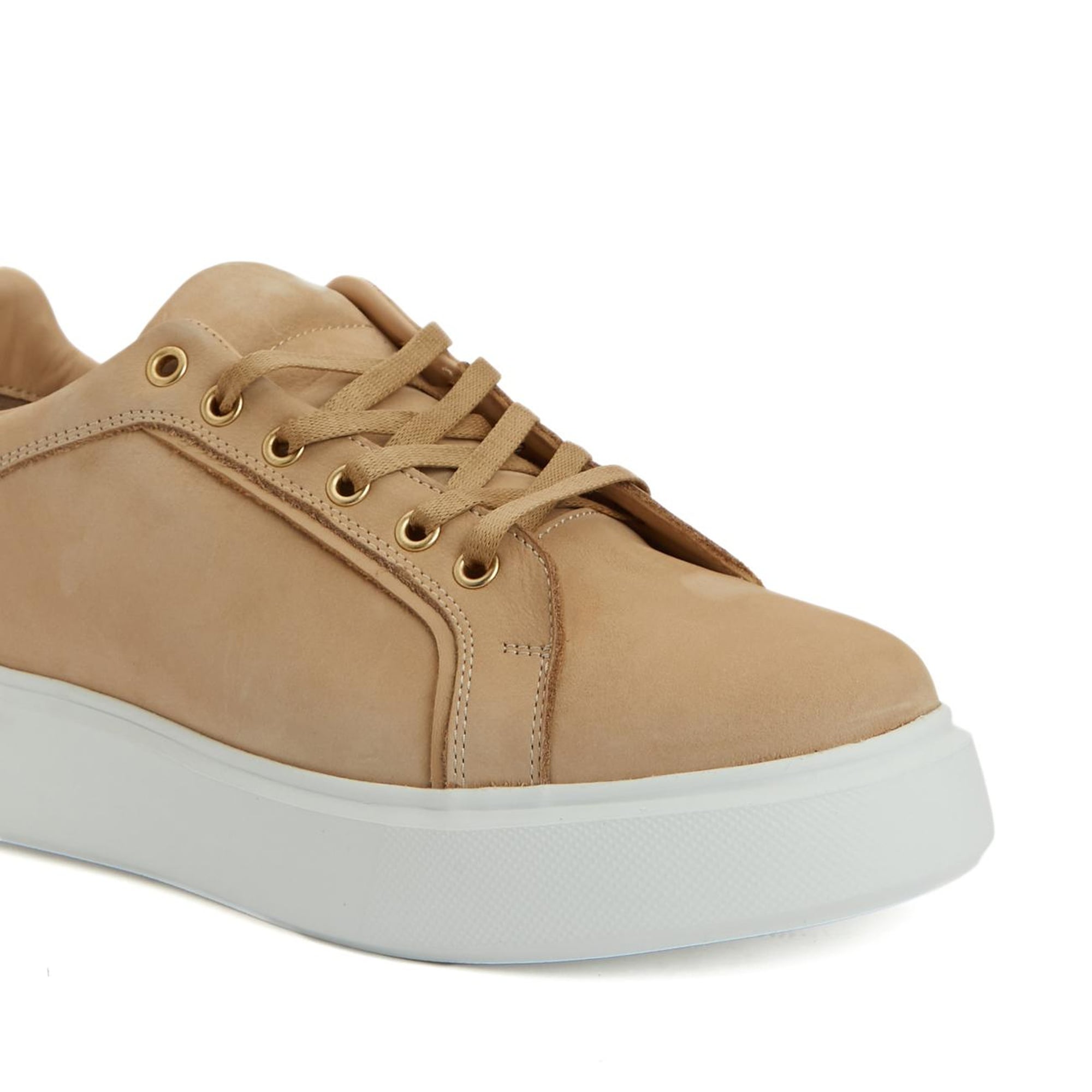 Divarese Kadın Kum Deri Sneaker